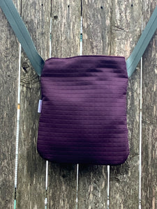 Purple Knit Fit Crossbody Bag
